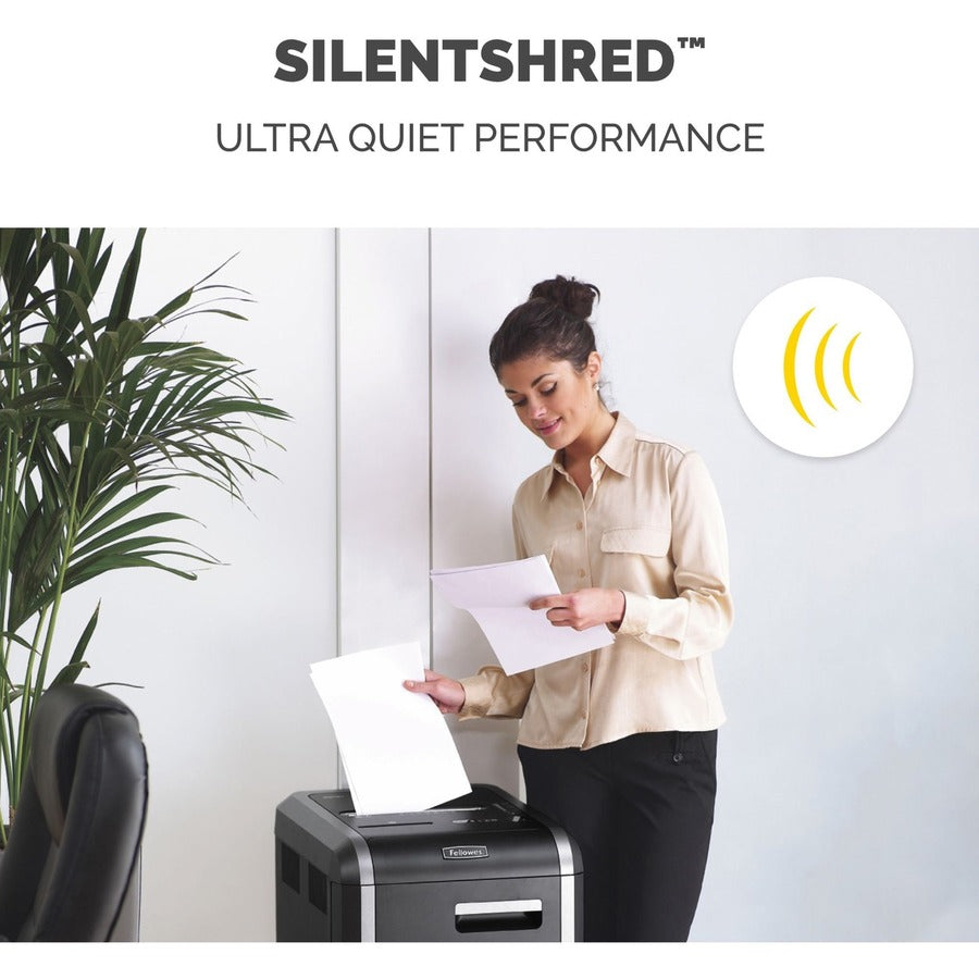 Fellowes® 225Ci Paper Shredder | 100% Jam Proof, 22-Sheet, Cross-Cut Security, Commercial Grade | 3825001 Model, Black