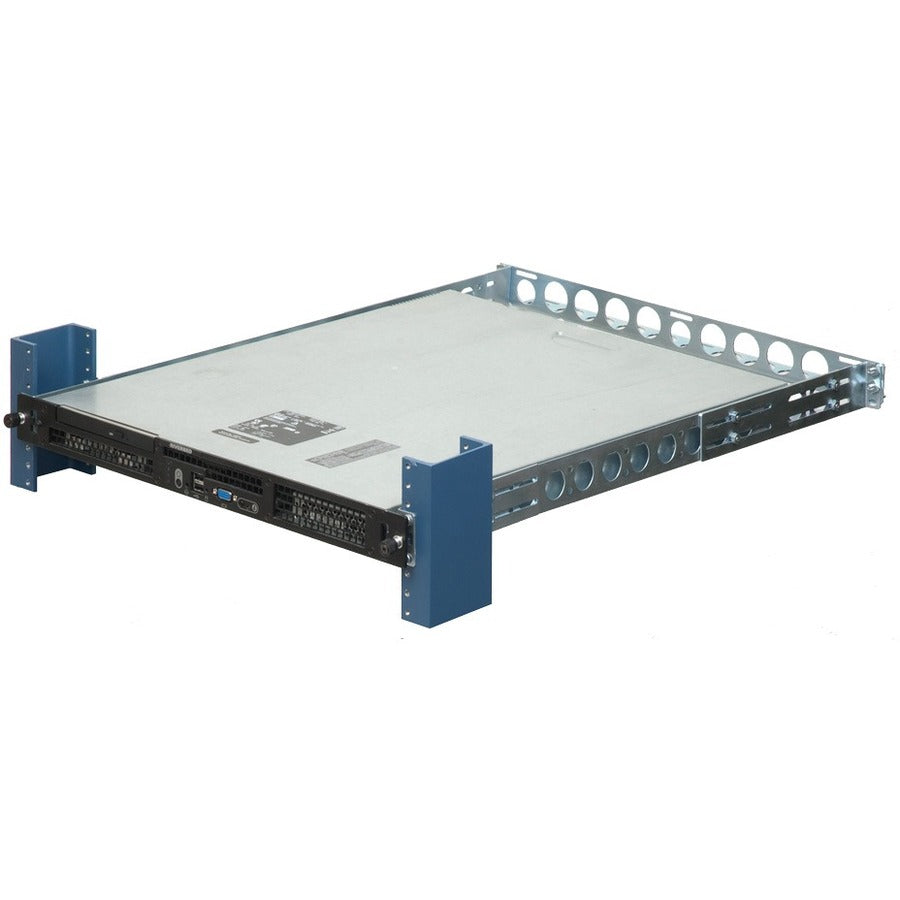 Rack Solutions 1U 2Post Universal Rail with Wirebar