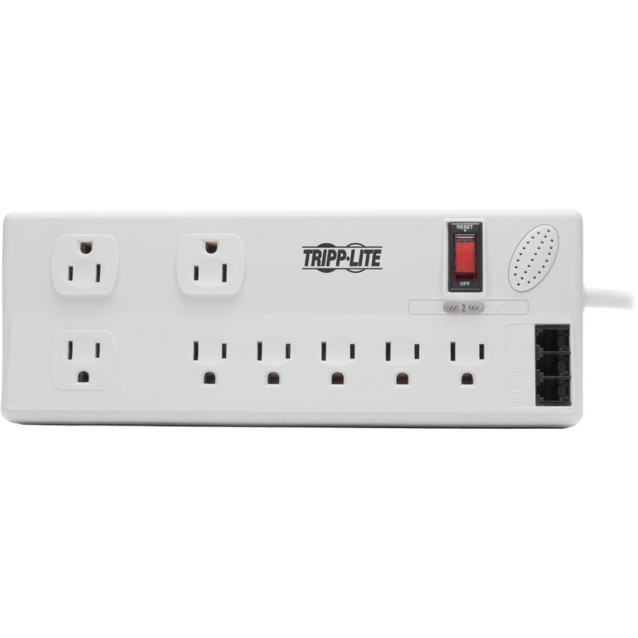 Eaton Tripp Lite Series Protect It! 8-Outlet Computer Surge Protector, 8 ft. (2.43 m) Cord, 3150 Joules, Tel/Modem/Fax Protection, TAA