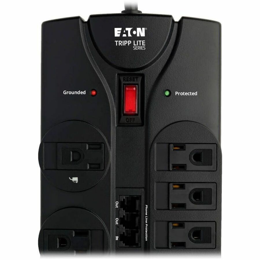 Eaton Tripp Lite Series Protect It! 12-Outlet Surge Protector, 8 ft. (2.43 m) Cord, 2880 Joules, Tel/Modem/Coaxial Protection