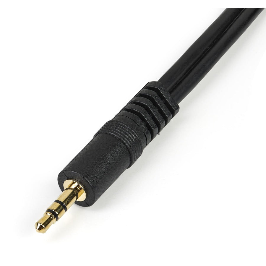 StarTech.com Stereo Splitter Cable - Phono Stereo 3.5mm (M) - Phono 2x Stereo (F) - 6in