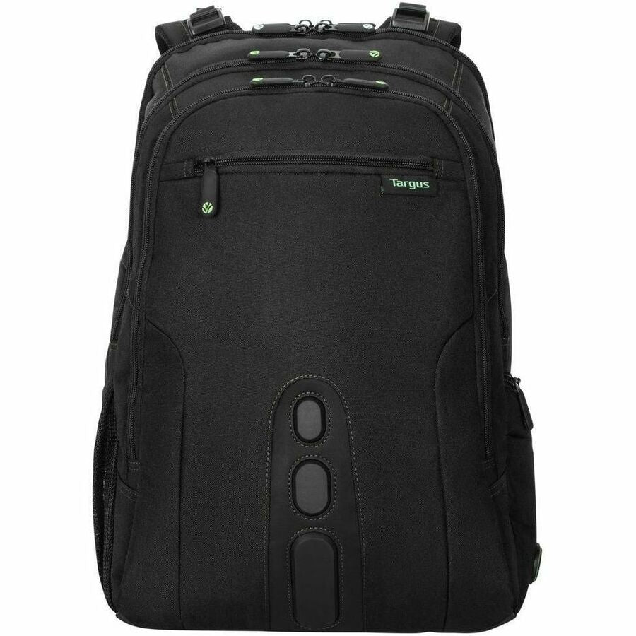 Targus Spruce EcoSmart TBB019US Carrying Case (Backpack) for 17" Notebook - Black, Green - TAA Compliant