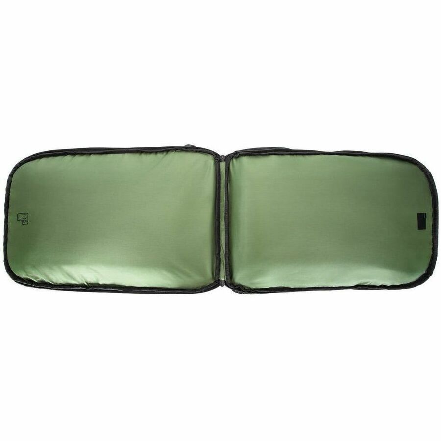 Targus Spruce EcoSmart TBB019US Carrying Case (Backpack) for 17" Notebook - Black, Green - TAA Compliant