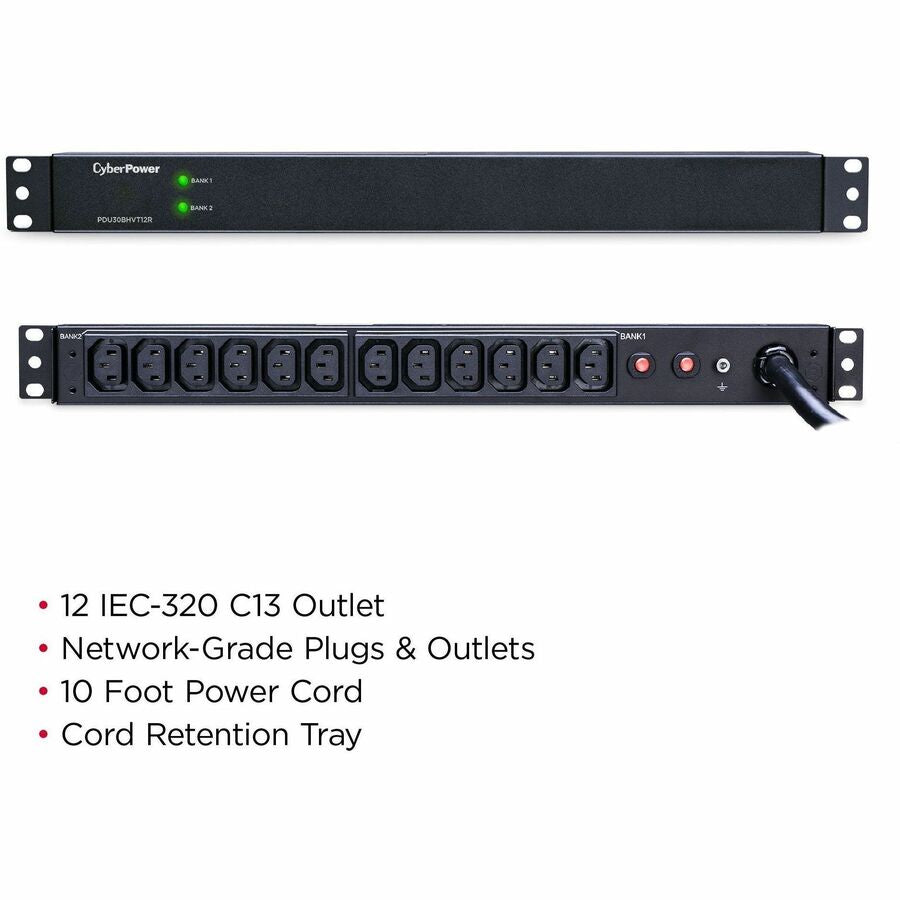 CyberPower PDU30BHVT12R 200 - 230 VAC 30A Basic PDU