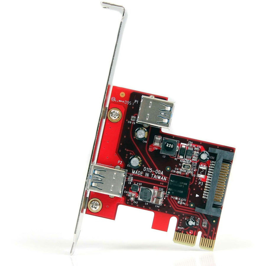 StarTech.com 2 port PCI Express SuperSpeed USB 3.0 Card with UASP Support - 5Gbps - 1 Internal 1 External