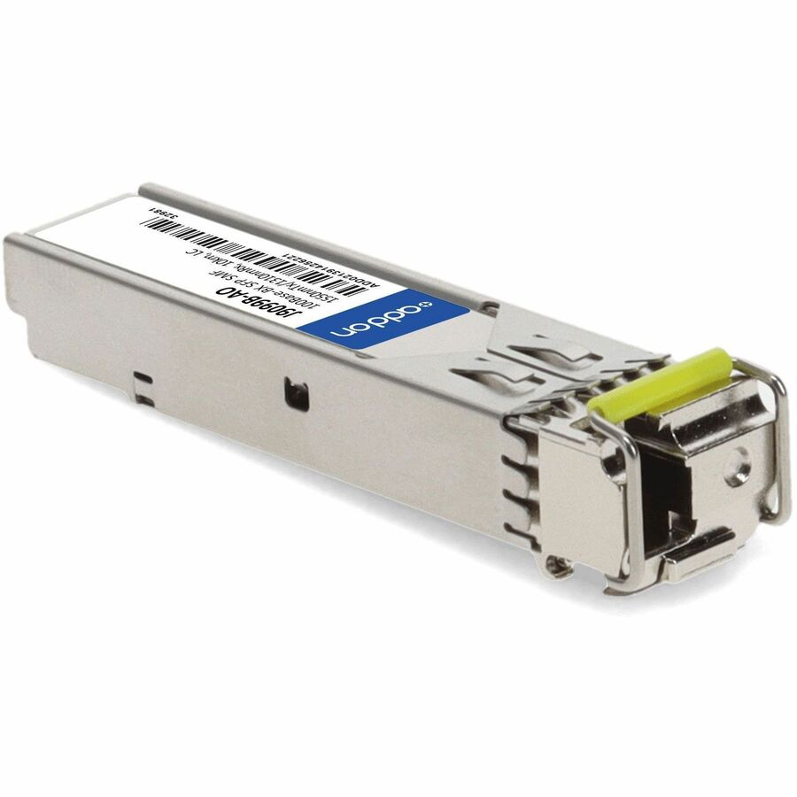 AddOn HP J9099B Compatible TAA Compliant 100Base-BX SFP Transceiver (SMF, 1550nmTx/1310nmRx, 10km, LC)