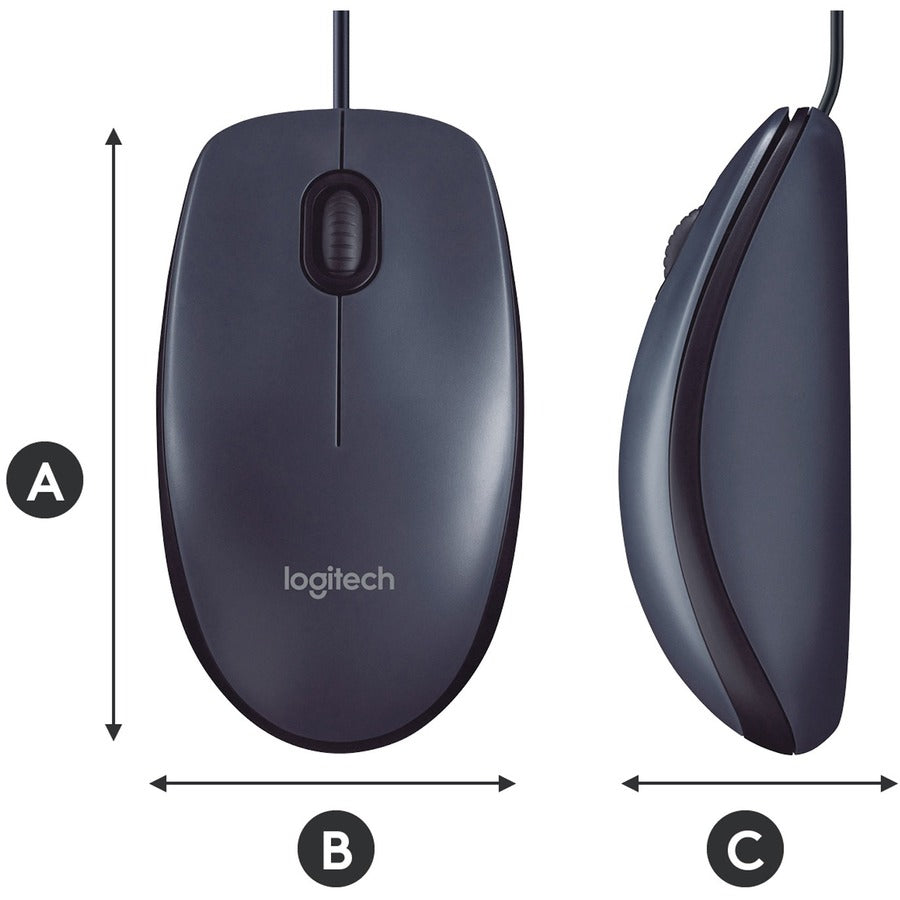 B100 3BTN USB ERGO CORDED MOUSE