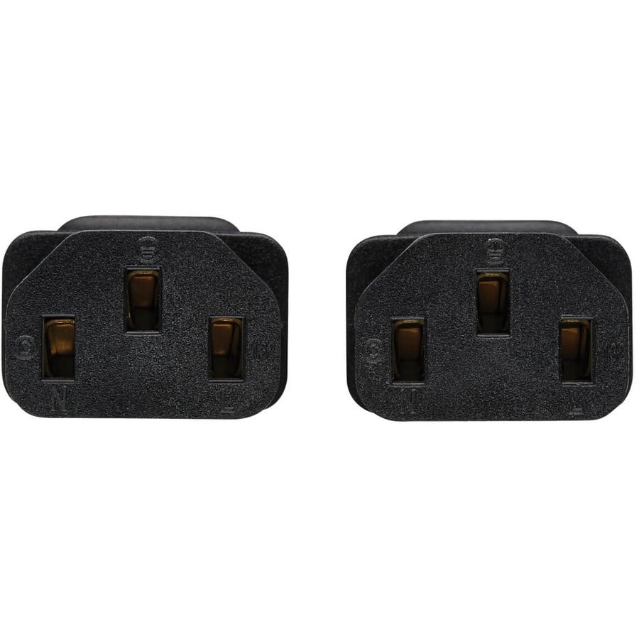 Eaton Tripp Lite Series Splitter Cable, Heavy-Duty, C20 to 2x C13 - 15A, 100-250V, 14 AWG, 2 ft. (0.61 m), Black