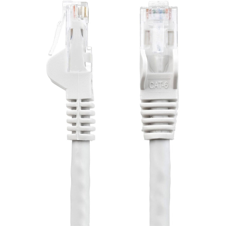 StarTech.com 15ft CAT6 Ethernet Cable - White Snagless Gigabit - 100W PoE UTP 650MHz Category 6 Patch Cord UL Certified Wiring/TIA