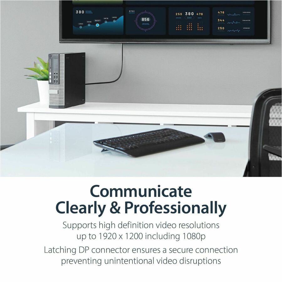 StarTech.com 6ft (1.8m) DisplayPort to DVI Cable, DisplayPort to DVI Adapter Cable, DP to DVI-D Converter, Replacement for DP2DVIMM6