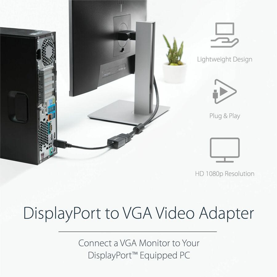 StarTech.com DisplayPort to VGA Video Adapter Converter