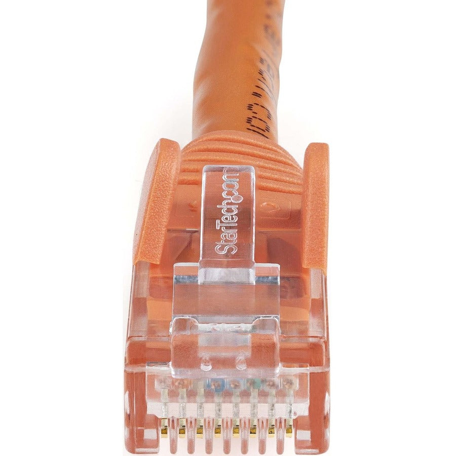 StarTech.com 50ft CAT6 Ethernet Cable - Orange Snagless Gigabit - 100W PoE UTP 650MHz Category 6 Patch Cord UL Certified Wiring/TIA