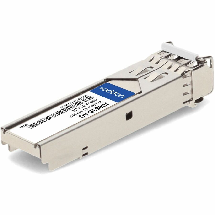 AddOn HP JD063B Compatible TAA Compliant 1000Base-ZX SFP Transceiver (SMF, 1550nm, 80km, LC)