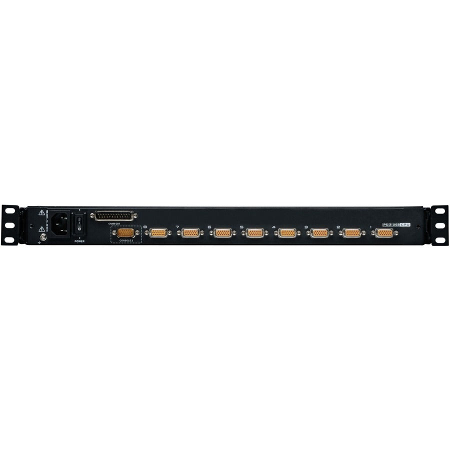Eaton Tripp Lite Series NetDirector 8-Port 1U Rack-Mount Console KVM Switch with 19-in. LCD + 8 PS2/USB Combo Cables; TAA Compliant