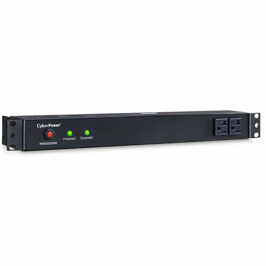CyberPower RKBS20S2F8R Rackbar 10 - Outlet Surge Protector with 1800 J Surge Suppression