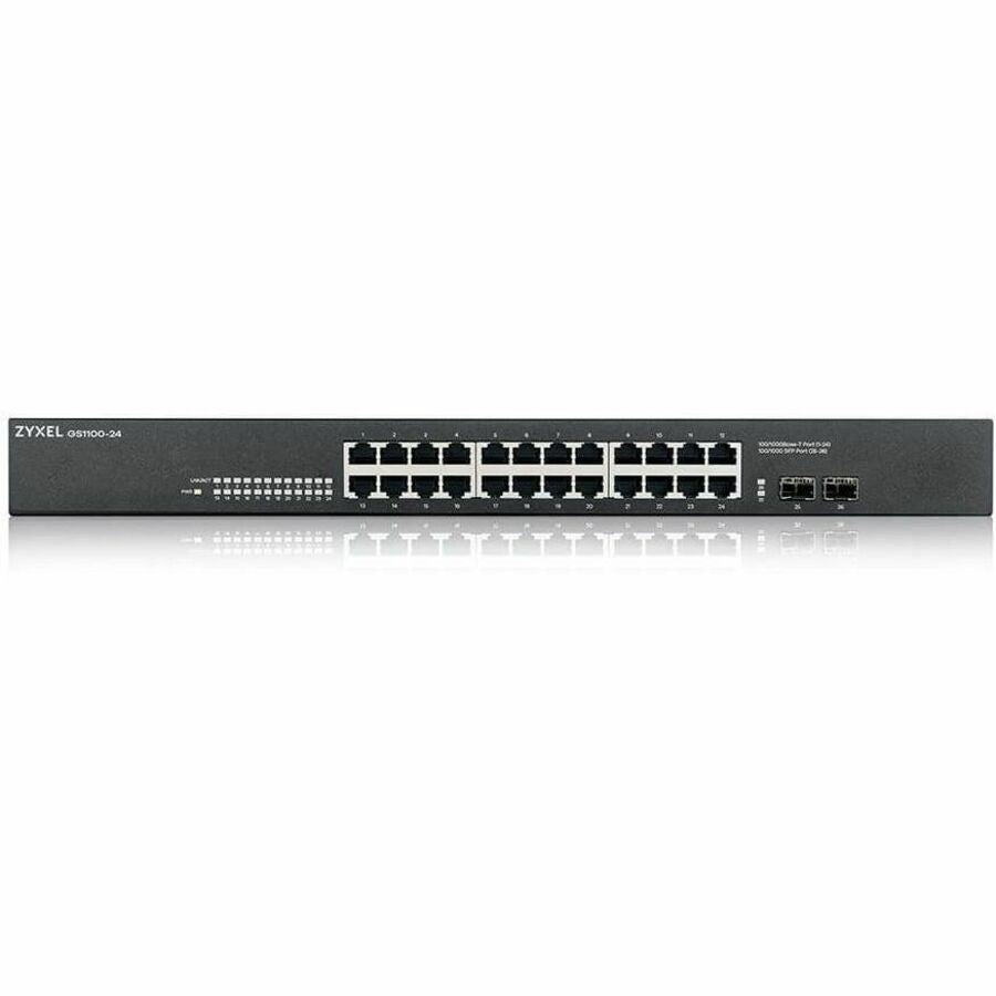 ZYXEL GS1100-24 24-Port Gigabit Ethernet Switch with 2 SFP Uplinks