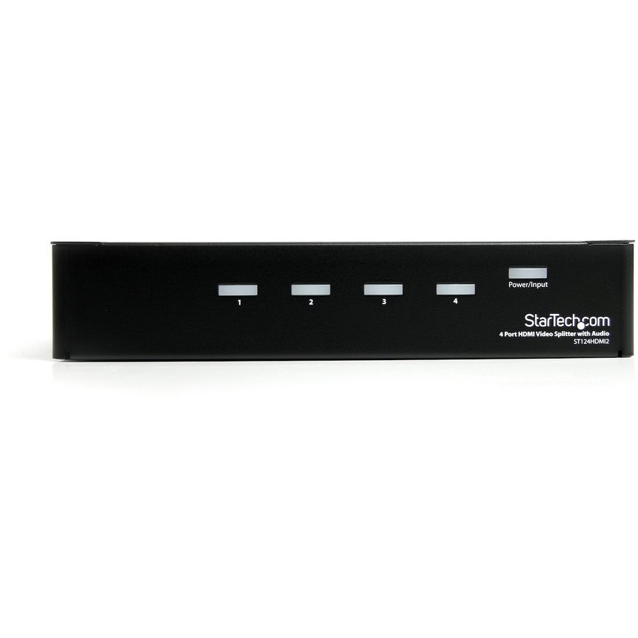 StarTech.com HDMI Splitter 1 In 4 Out - 1080p - 4 Port -Mounting Brackets - 1.3 Audio - HDMI Multi Port - HDMI Audio Splitter