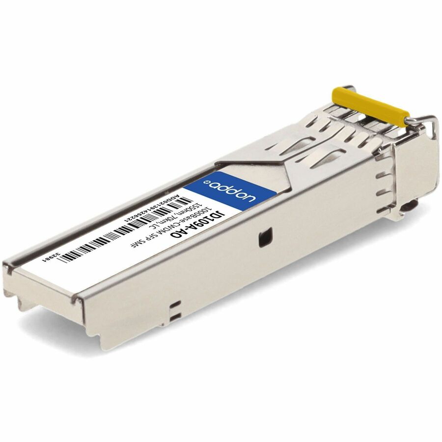 AddOn HP JD109A Compatible TAA Compliant 1000Base-CWDM SFP Transceiver (SMF, 1550nm, 70km, LC)