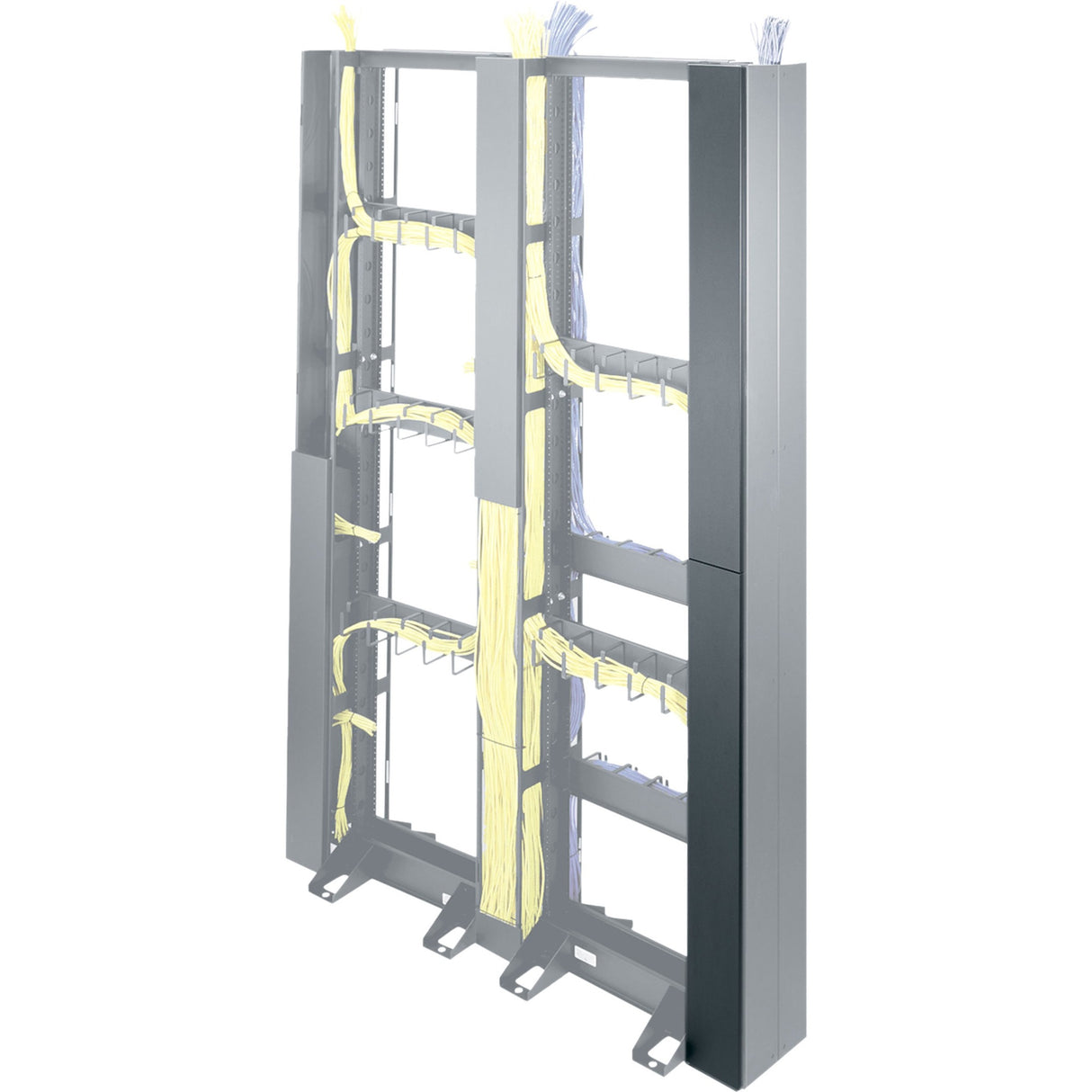 Middle Atlantic Cable Organizer Covers, 2 pieces, (84" Overall) Black Finish