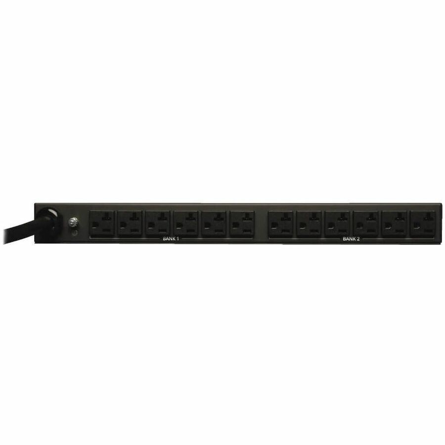 Eaton Tripp Lite Series 2.9kW Single-Phase Local Metered PDU, 120V Outlets (12 5-15/20R), L5-30P, 15 ft. (4.57 m) Cord, 1U Rack-Mount