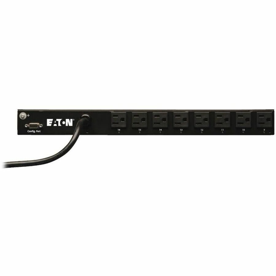 Eaton 1.4kW Single-Phase Switched PDU - LX Interface, 120V Outlets (16 5-15R), 5-15P, 120V Input, 12 ft. (3.66 m) Cord, 1U Rack-Mount, TAA