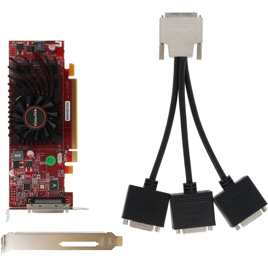 VisionTek Radeon 5450 SFF 512MB DDR3 3M (3x DVI-D)