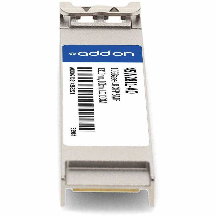 AddOn IBM 45W2811 Compatible TAA Compliant 10GBase-LR XFP Transceiver (SMF, 1310nm, 10km, LC, DOM)