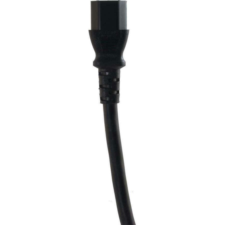 C2G 10ft 16 AWG Hospital Grade Power Cord (NEMA 5-15P to IEC320C13) - Black