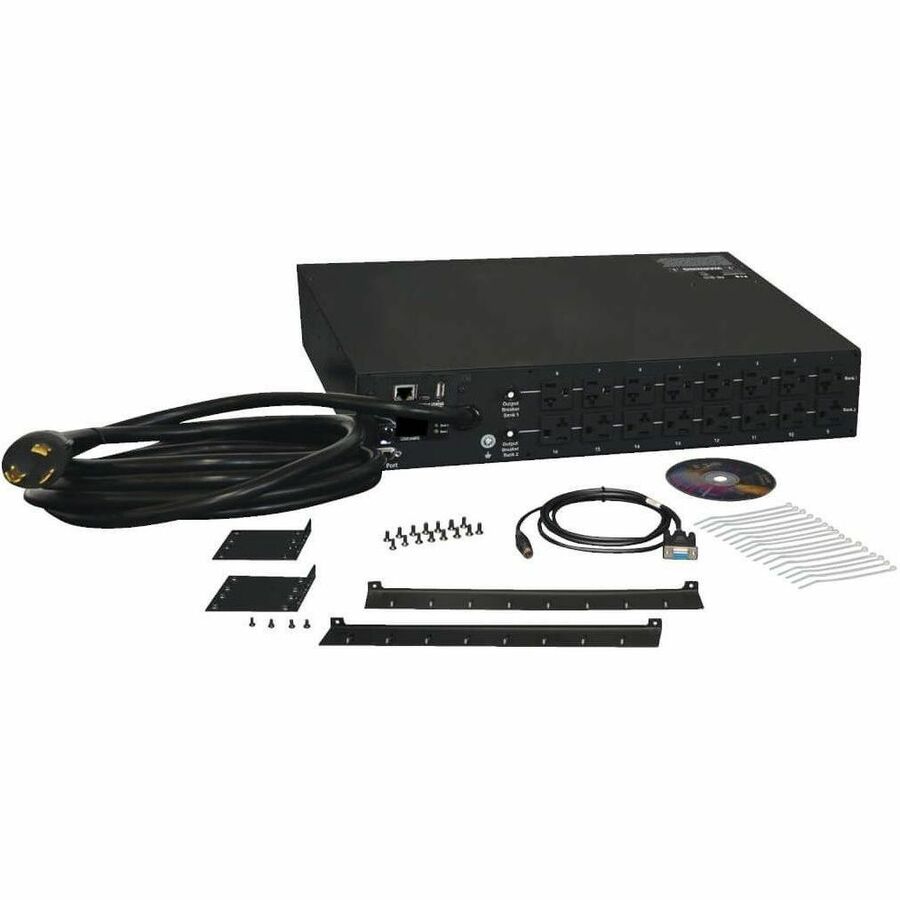 Eaton 2.9kW Single-Phase Monitored PDU - 120V Outlets (16 5-15/20R), L5-30P, 10 ft. (3.05 m) Cord, 2U Rack-Mount, TAA