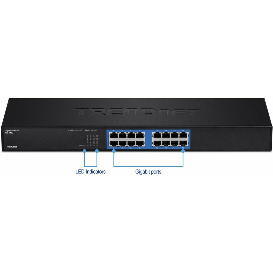16 Port Gig GREENnet Switch