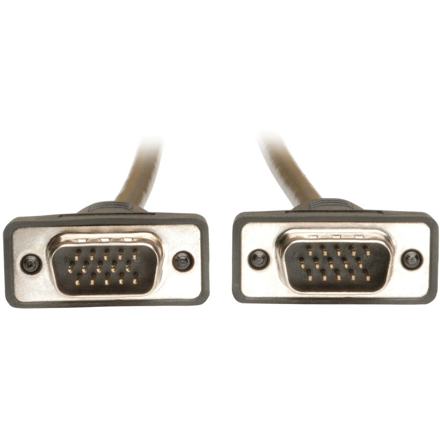 Eaton Tripp Lite Series Low-Profile VGA High-Resolution RGB Coaxial Cable (HD15 M/M), 3 ft. (0.91 m)