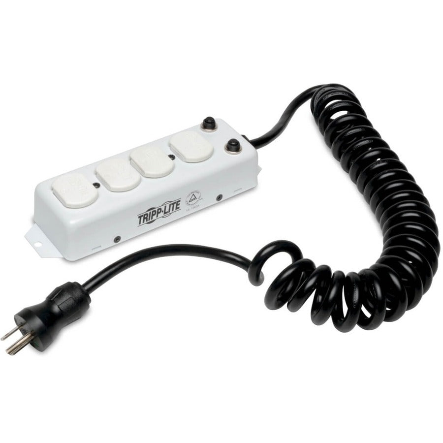Eaton Tripp Lite Series Safe-IT UL 1363A Medical-Grade Power Strip for Patient-Care Vicinity, 4x Hospital-Grade Outlets, 3 ft. Coiled Cord