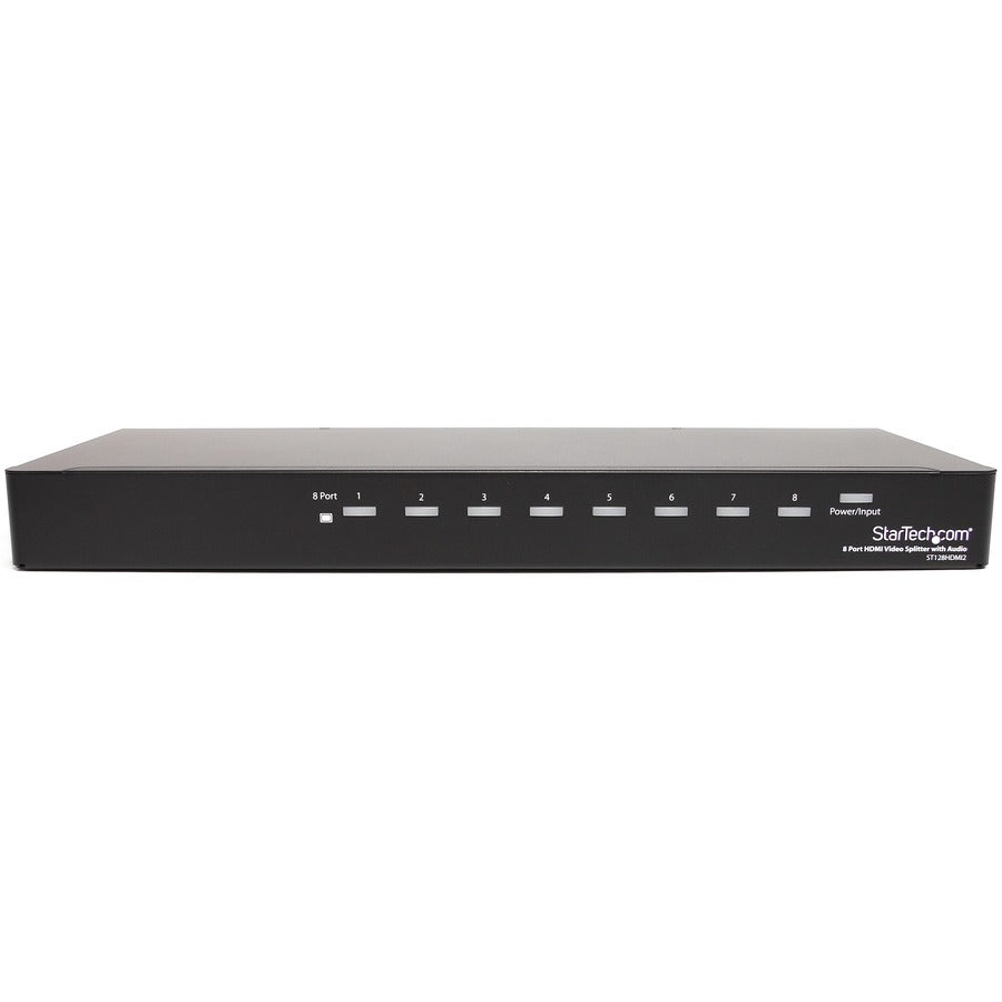 StarTech.com 8 Port HDMI Splitter - Mounting Brackets - HDMI Multi Port - HDMI Hub - HDMI Audio Splitter - HDMI Splitter Box