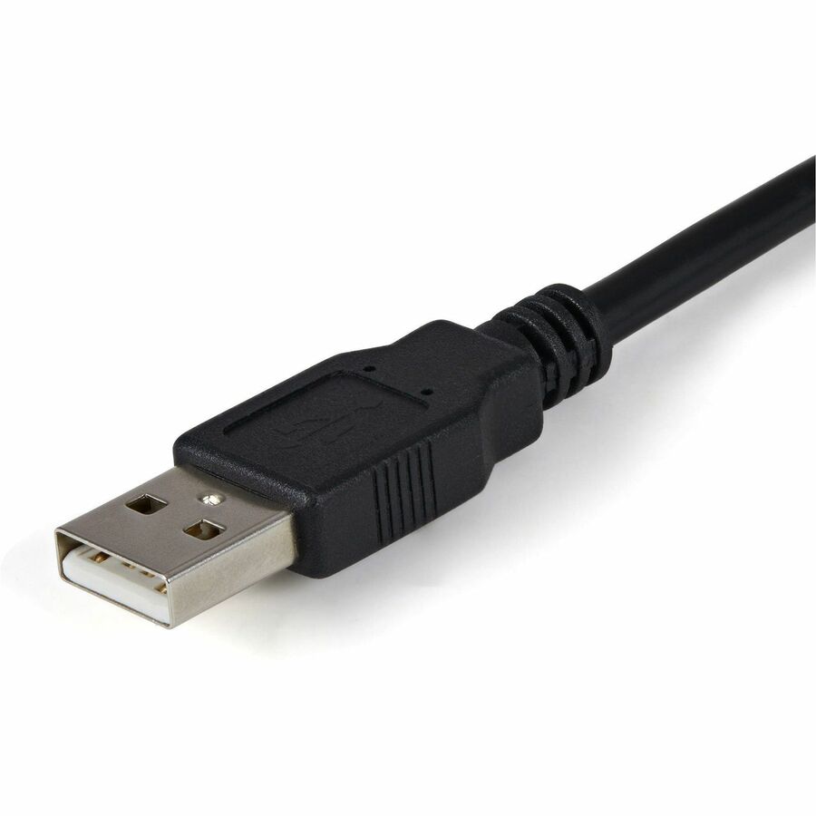 StarTech.com 6ft (1.8m) 2-Port FTDI USB to Serial RS232 Adapter Cable with COM Retention, USB to RS232 Adapter - TAA