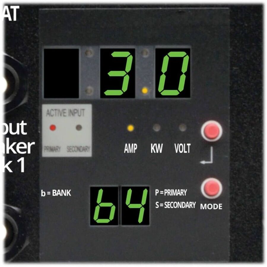 Eaton Tripp Lite Series 2.9kW Single-Phase Local Metered Automatic Transfer Switch PDU, 2 120V L5-30P Inputs, 24 5-15/20R & 1 L5-30R Outputs, 2U, TAA