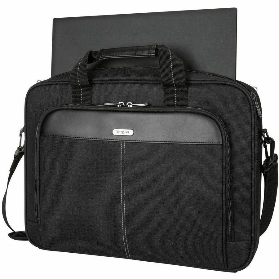 Targus Classic Slim TCT027US Carrying Case (Briefcase) for 15" to 16" Notebook - Black - TAA Compliant