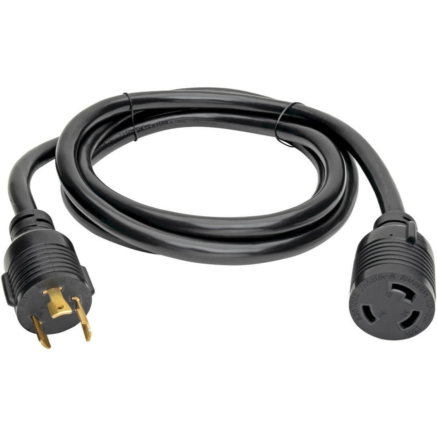 Eaton Tripp Lite Series Power Extension Cord, NEMA L6-30P to NEMA L6-30R - Heavy-Duty, 30A, 250V, 10 AWG, 8 ft. (2.43 m), Black