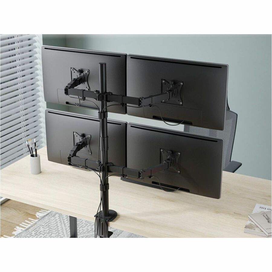 SIIG Articulating Quad Monitor Desk Mount - 13" to 32"