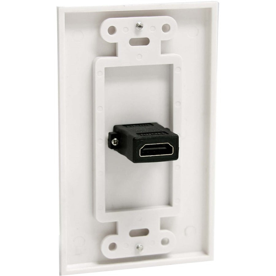 StarTech.com Single Outlet Female HDMI® Wall Plate White