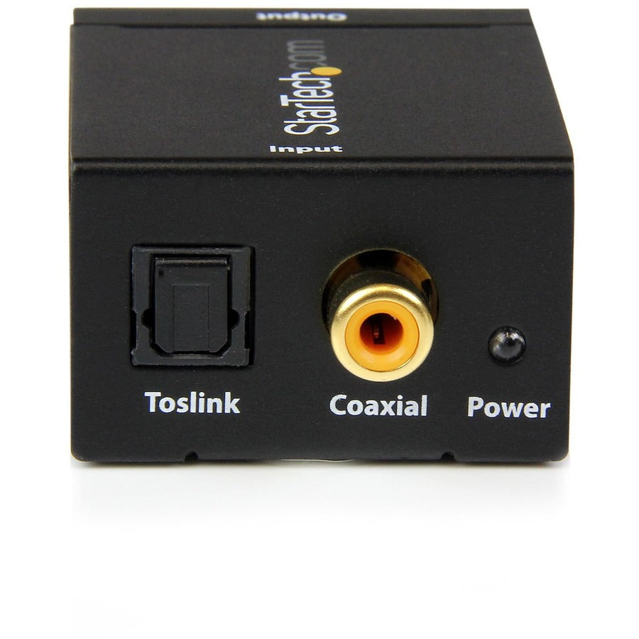 StarTech.com SPDIF Digital Coaxial or Toslink Optical to Stereo RCA Audio Converter