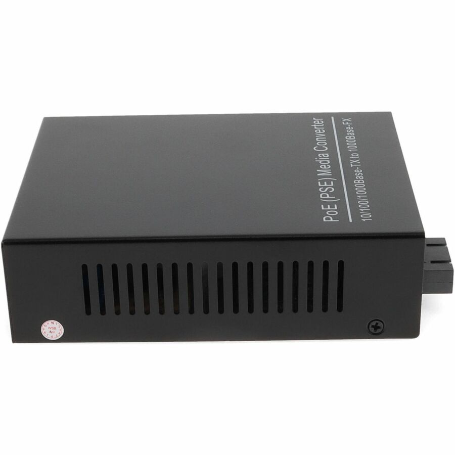 AddOn 10/100/1000Base-TX(RJ-45) to 1000Base-LX(SC) SMF 1310nm 10km POE Media Converter