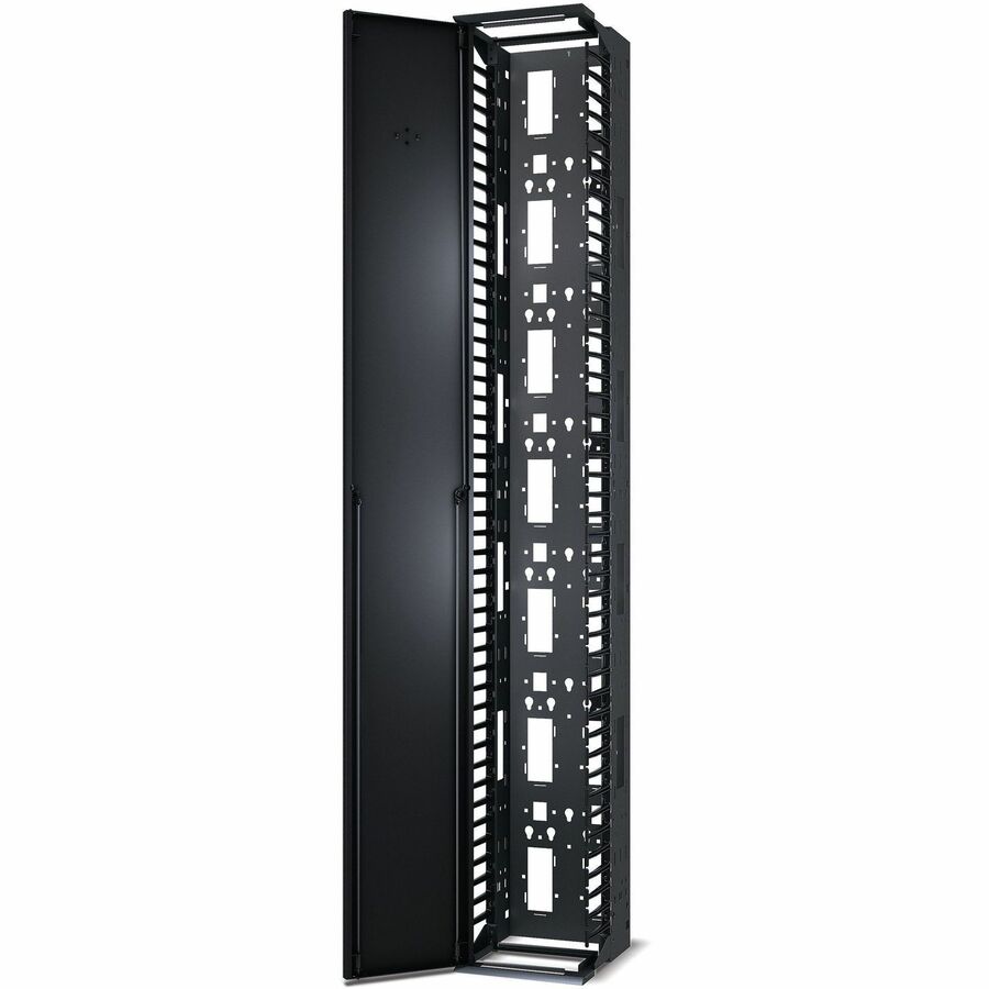 Performance, Vertical Cable Manager for 2 & 4 Post Racks, 84"H x 12"W, Single-Sided with Door