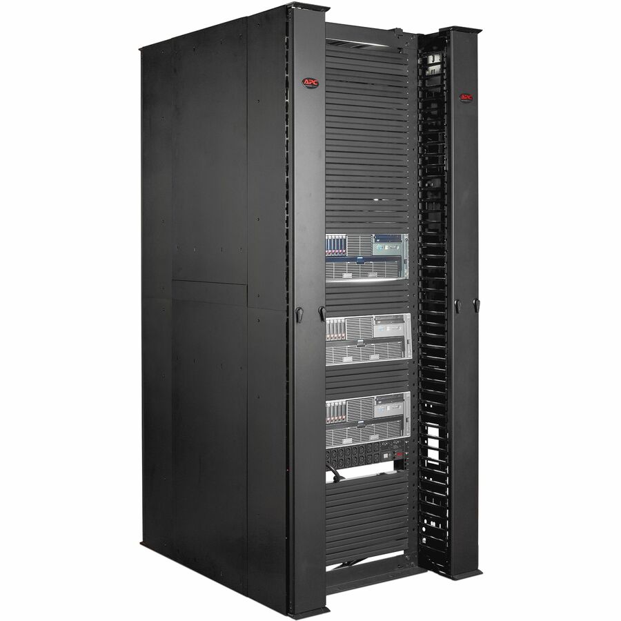 Performance, Vertical Cable Manager for 2 & 4 Post Racks, 84"H x 10"W, Single-Sided with Door