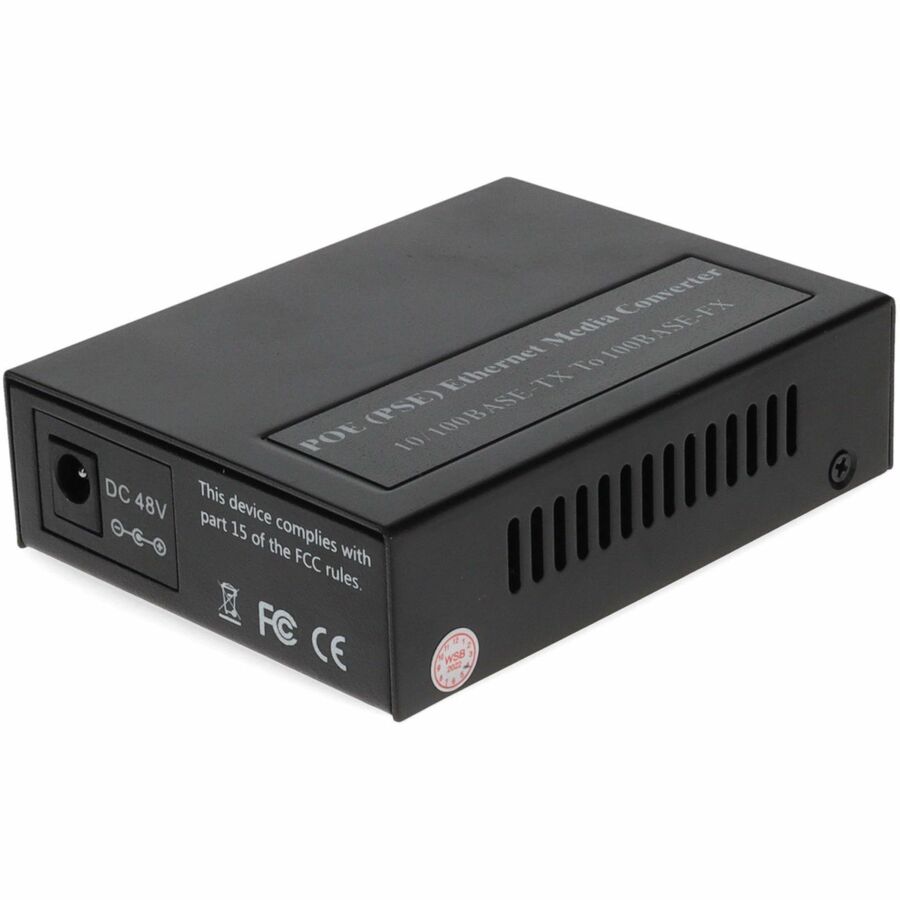 AddOn 10/100Base-TX(RJ-45) to 100Base-FX(SC) MMF 1310nm 2km POE Media Converter