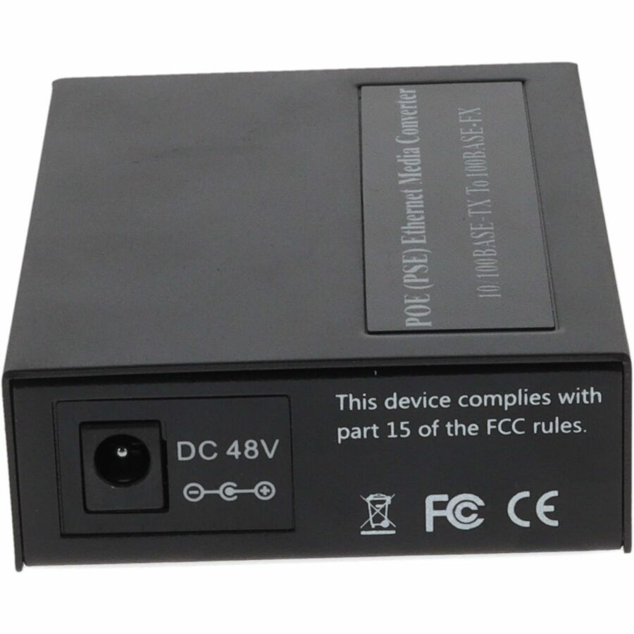 AddOn 10/100Base-TX(RJ-45) to 100Base-FX(SC) MMF 1310nm 2km POE Media Converter