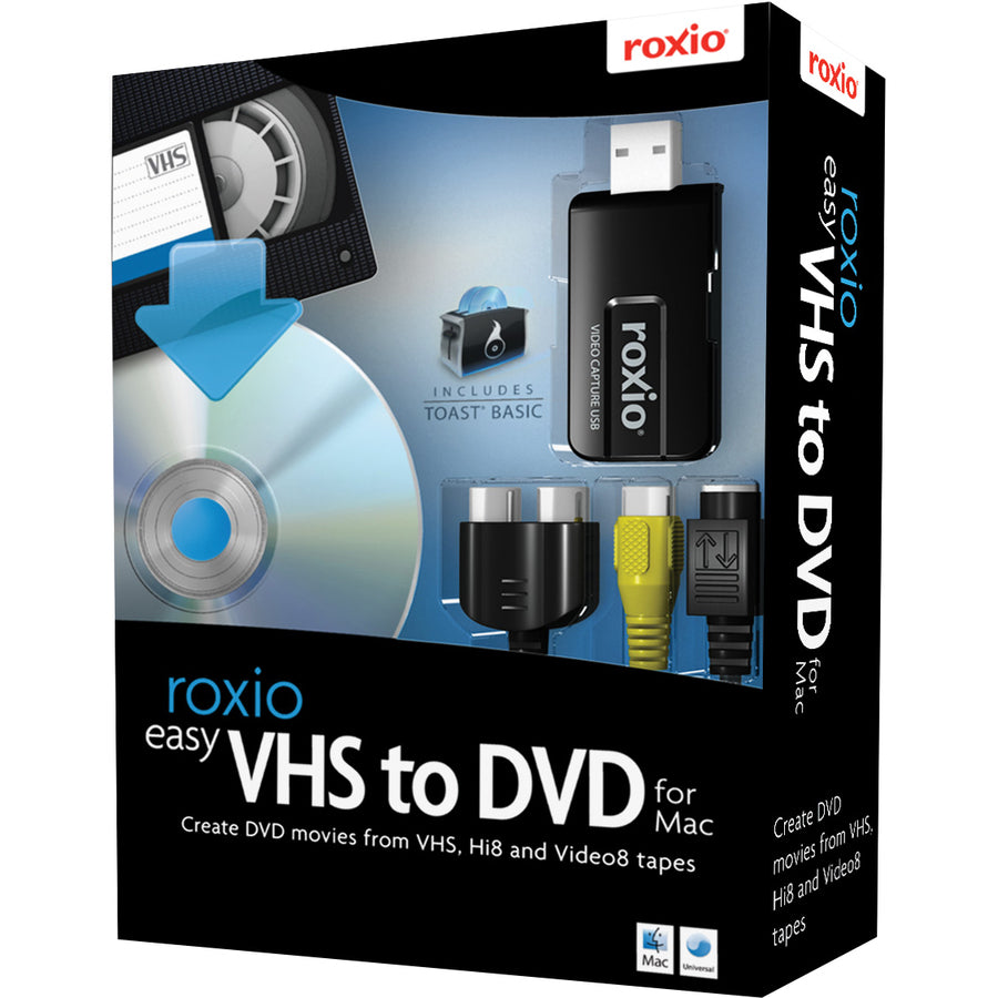 Roxio Easy VHS to DVD with Video Capture USB Device - Box Pack - 1 User