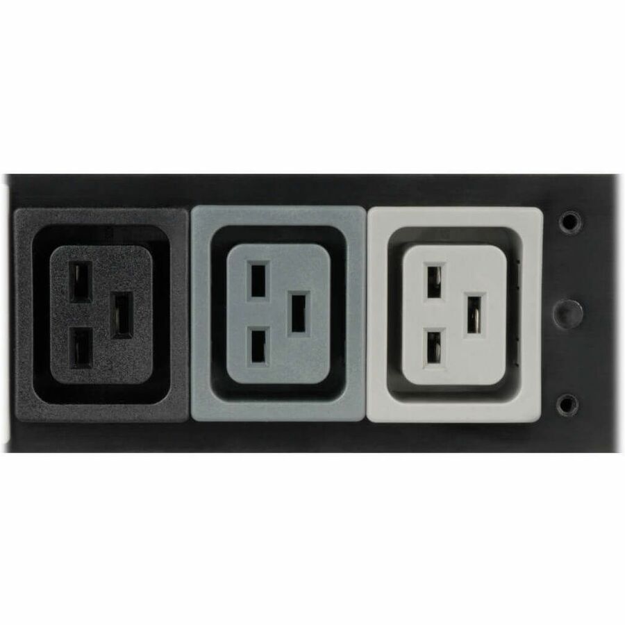 Eaton Tripp Lite Series 12.6kW 3-Phase Local Metered PDU, 208V Outlets (36 C13 & 9 C19) Hubbell 50A CS8365C, 6 ft. (1.83 m) Cord, 0U Vertical, TAA