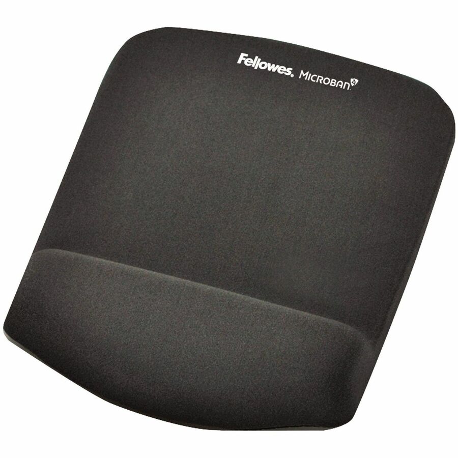 Fellowes® PlushTouch™ Foam Mouse Pad Wrist Support with MICROBAN® - Graphite (9252201)