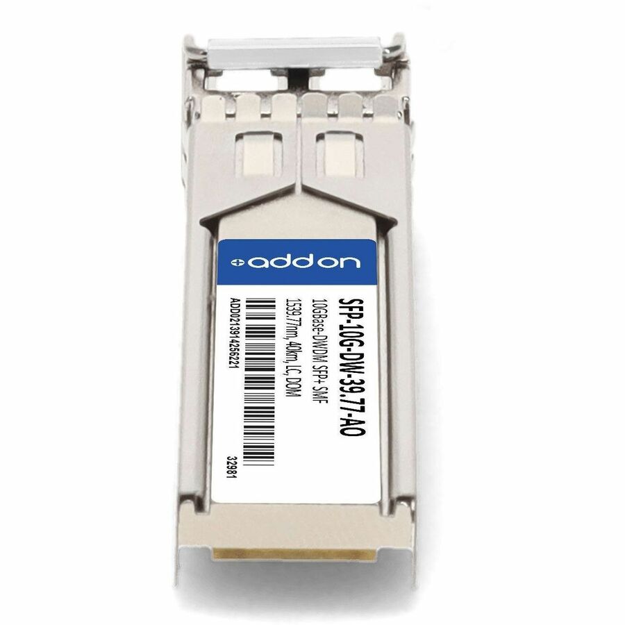 AddOn Arista Networks SFP-10G-DW-39.77 Compatible TAA Compliant 10GBase-DWDM 100GHz SFP+ Transceiver (SMF, 1539.77nm, 40km, LC, DOM)