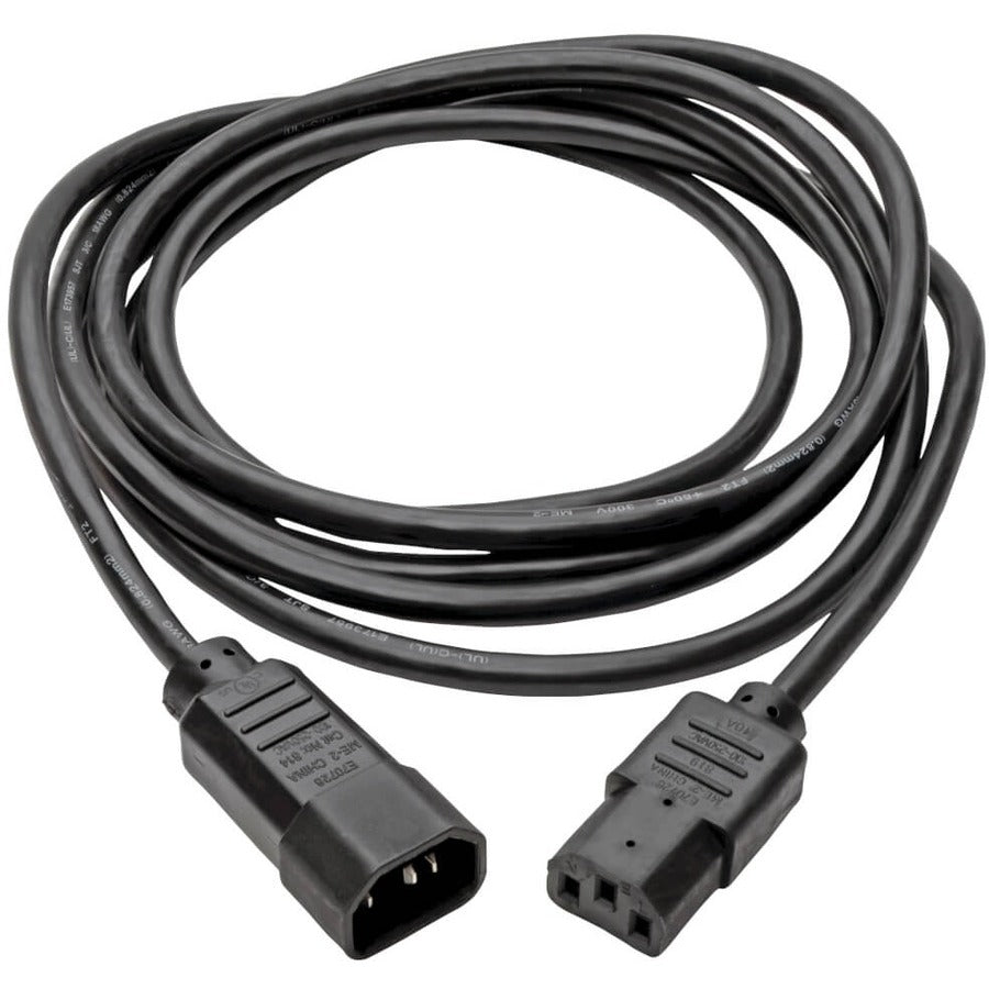 Eaton Tripp Lite Series PDU Power Cord, C13 to C14 - 10A, 250V, 18 AWG, 10 ft. (3.05 m), Black